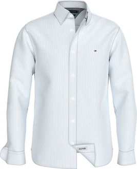 Tommy Hilfiger Businesshemd NAT. SOFT EASY STRIPE RF SHIRT blau/weiß