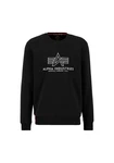 Alpha Industries Sweater Basic Sweater Embroidery Schwarz/Rot