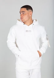 Alpha Industries Hoodie EMB  Weiß/Braun/Creme/Khaki