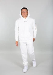Alpha Industries Hoodie EMB  Weiß/Braun/Creme/Khaki