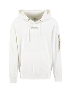 Alpha Industries Hoodie EMB Weiß/Braun/Creme/Khaki Alpha Industries Hoodie EMB Weiß/Braun/Creme/Khaki
