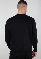 Alpha Industries Sweater Basic Refl. Print Schwarz/Blau/Hellblau