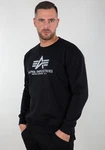 Alpha Industries Sweater Basic Refl. Print Schwarz/Blau/Hellblau