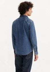 LEVI'S Hemd LS Battery HM Shirt Slim Blau/Hellblau