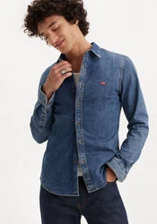 LEVI'S Hemd LS Battery HM Shirt Slim Blau/Hellblau