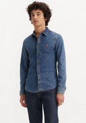 LEVI'S Hemd LS Battery HM Shirt Slim Blau/Hellblau
