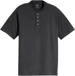 Levi's Rundhalsshirt SS 4 BUTTON HENLEY mit Knopfleiste