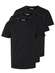 SELECTED HOMME T-Shirt SLHRoland Dunkelblau/Schwarz/Grau