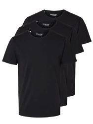 SELECTED HOMME T-Shirt SLHRoland Dunkelblau/Schwarz/Grau