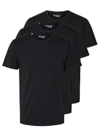 T-Shirt SLHROLAND SS O-NECK TEE 3-PACK NOOS