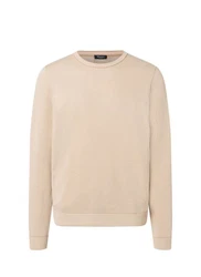 MAERZ Muenchen Wollpullover Rundhals 1/1 Arm Khaki/Beige/Braun