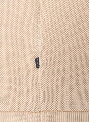 MAERZ Muenchen Wollpullover Rundhals 1/1 Arm Khaki/Beige/Braun