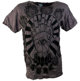 Guru-Shop T-Shirt Sure Herren T-Shirt Magic Eye Kaffee Guru-Shop T-Shirt Sure Herren T-Shirt Magic Eye Kaffee