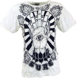T-Shirt Sure Herren T-Shirt Magic Eye - wei Goa Style, Festival, alternative Bekleidung
