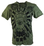 Guru-Shop T-Shirt Sure Herren T-Shirt Magic Eye olive