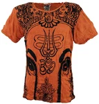 Guru-Shop Sure Herren T-Shirt Ganesh rostorange