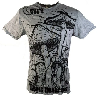Guru-Shop T-Shirt Sure Herren T-Shirt Magic Mushroom grau Guru-Shop T-Shirt Sure Herren T-Shirt Magic Mushroom grau