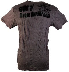 Guru-Shop T-Shirt Sure Herren T-Shirt Magic Mushroom taupe