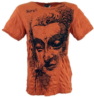 Guru-Shop T-Shirt Sure Herren T-Shirt Buddha rostorange Guru-Shop T-Shirt Sure Herren T-Shirt Buddha rostorange