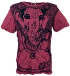 Guru-Shop T-Shirt Sure Herren T-Shirt Ganesh bordeaux