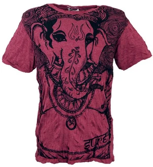 Guru-Shop T-Shirt Sure Herren T-Shirt Ganesh bordeaux