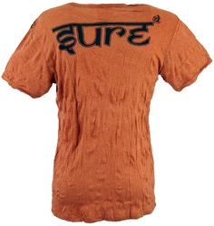 Guru-Shop T-Shirt Sure Herren T-Shirt Ganesh rostorange