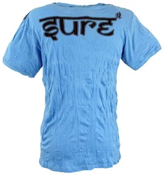 Guru-Shop T-Shirt Sure Herren T-Shirt Ganesh hellblau