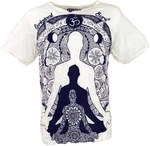 Guru-Shop T-Shirt Sure Herren T-Shirt Meditation Buddha wei