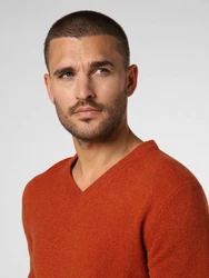 Andrew James Strickpullover Orange/Rot
