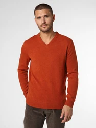 Andrew James Strickpullover Orange/Rot