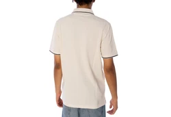 Lyle & Scott Poloshirt Tipped Weiß/Beige/Gold/Khaki