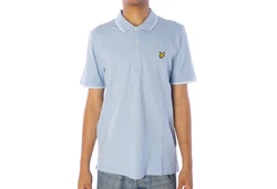 Lyle & Scott Poloshirt Tipped Blau/Hellblau