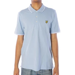 Lyle & Scott Poloshirt Tipped Blau/Hellblau