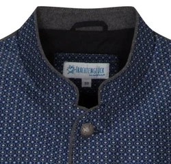 Spieth & Wensky Trachtenweste Dunkelblau/Blau