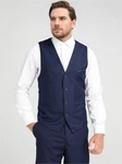 Allthemen Anzugweste Slim Fit mit V Ausschnitt Business 