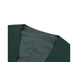 Allthemen Anzugweste Slim Fit mit V Ausschnitt Business Dunkelgrün/Grün