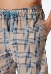 Schiesser Pyjamahose Grau/Hellblau/Blau