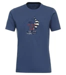 Redmond T-Shirt Round Neck mit Print BLAU (1 15)