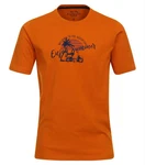 Redmond T-Shirt Round Neck mit Print orange (1 210)