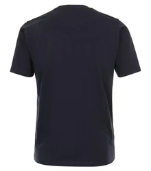 Redmond T-Shirt Round Neck mit Print blau