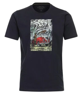 Redmond T-Shirt Round Neck mit Print blau Redmond T-Shirt Round Neck mit Print blau