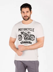 Key Largo T-Shirt MT OREGON TRAIL Beige/Creme/Weiß/Grau