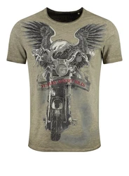 Key Largo T-Shirt MT SUNSET HILLS Dunkelgrün/Grün