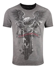 Key Largo T-Shirt MT SUNSET HILLS Grau/Dunkelgrau