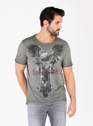 Key Largo T-Shirt MT SUNSET HILLS Grau/Dunkelgrau