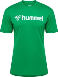 hummel T-Shirt Hmllogo Jersey Grün/Neonfarben/Dunkelgrün