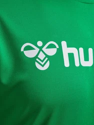 hummel T-Shirt Hmllogo Jersey Grün/Neonfarben/Dunkelgrün