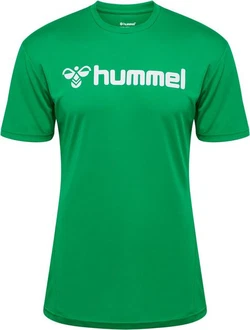hummel T-Shirt Hmllogo Jersey Grün/Neonfarben/Dunkelgrün