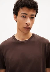Armedangels T-Shirt JAAMES Dunkelbraun/Braun/Khaki/Grau/Dunkelrot