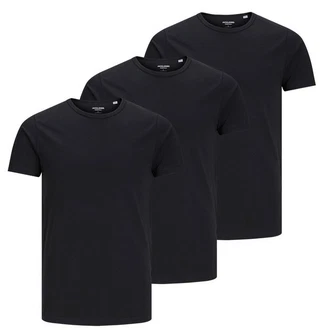 Jack & Jones T-Shirt BASIC 3er Pack Schwarz/Dunkelblau/Grau Jack & Jones T-Shirt BASIC 3er Pack Schwarz/Dunkelblau/Grau